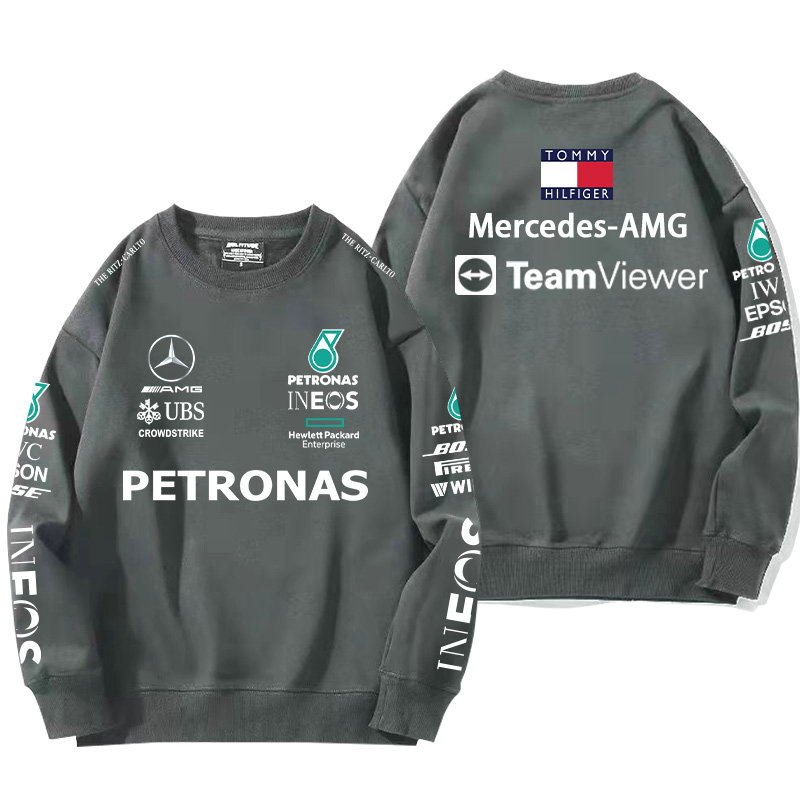 Sweatshirt Mercedes-AMG Petronas Motorsport TeamViewer Homme Coton Pas Cher